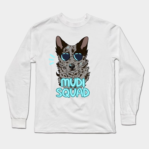 MUDI SQUAD (merle) Long Sleeve T-Shirt by mexicanine